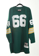 Vintage Ray Nitschke 1966 Green Bay Packers Throwback  Mitchell & Ness Size 54