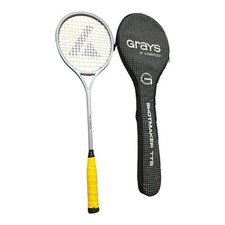 Vintage Pro Kennex Squash Racket Fiber Dominator with Padded Grays Case