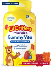 L'il Critters Gummy Vites Kids Multivitamin  190 Gummies  with Vitamins A, B,