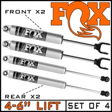 Fox Performance 2.0 Front Rear Shocks 01-19 Silverado Sierra 2500 3500 4-6 Lift Fox Performance 2.0 Front Rear Shocks 01-19 Silverado Sierra 2500 3500 4-6 Lift