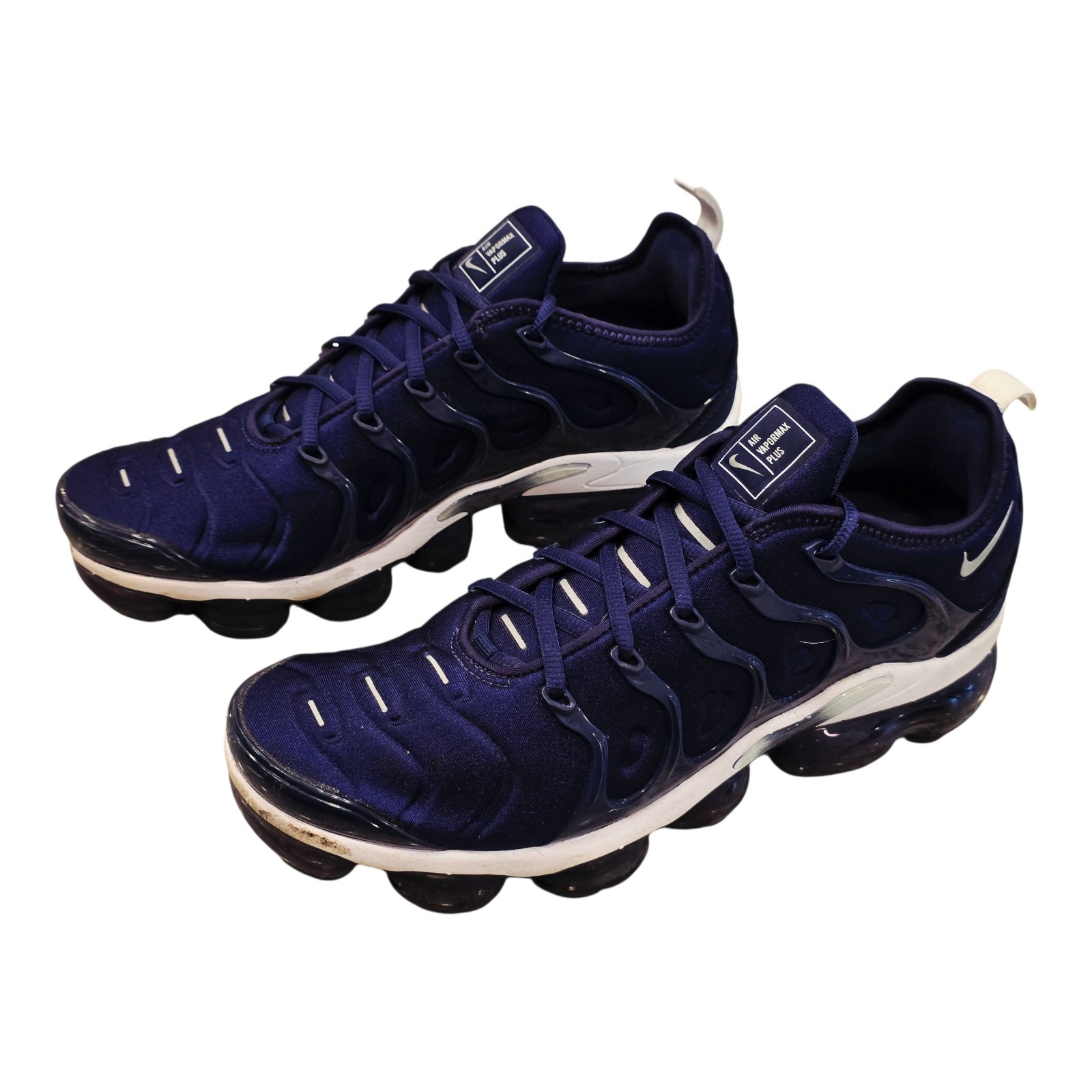 Men's Nike Air VaporMax Plus Midnight Navy Sneaker Shoes Size 8 DH0611-400 EUC