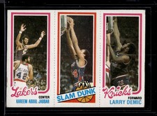 1980-81 Topps #167 / 221 / 253 Brian Taylor / John Shumate / Larry Demic RC, SDS