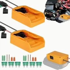 2Pack DIY Power Wheels Adapter with Fuse Switch For Dewalt Battery 20V Converter