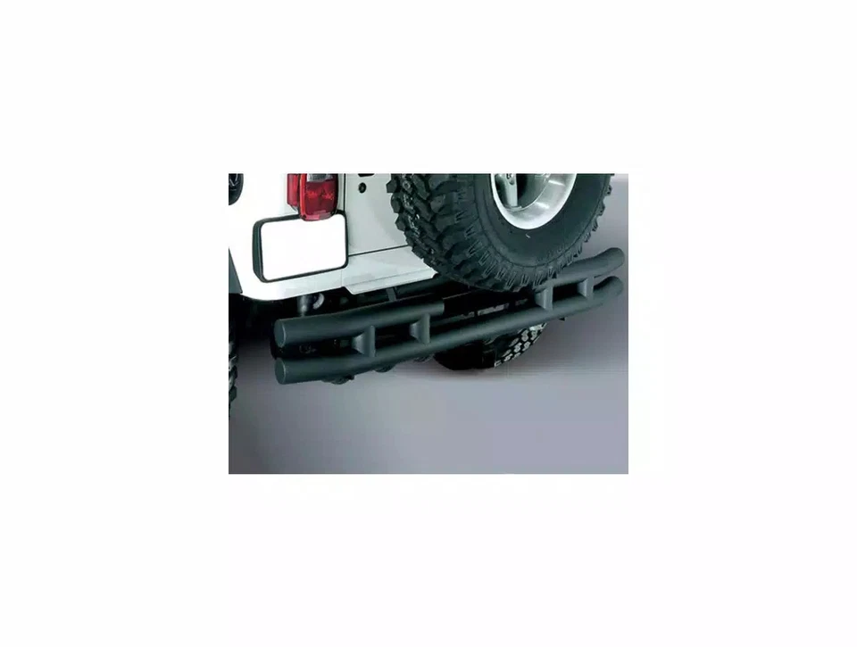 Rugged Ridge Dual Tube Rear Bumper Black Fits Various 65-86 Jeep CJ 5, 7, 8 Foto 2 de 4