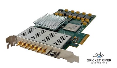 GE ICS-1650/001 PCIe x4 High-Speed 4-Channel ADC w/ Programmable Virtex-5 FPGA