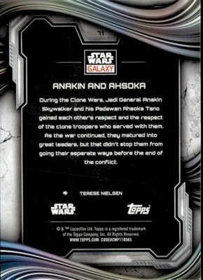 2025 Topps Star Wars Galaxy Chrome - Anakin and Ahsoka #71 | eBay