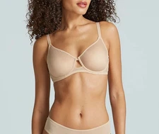 Commando Chic Mesh full cup Underwire Bra Nude 36DD Style# BRA245 NEW