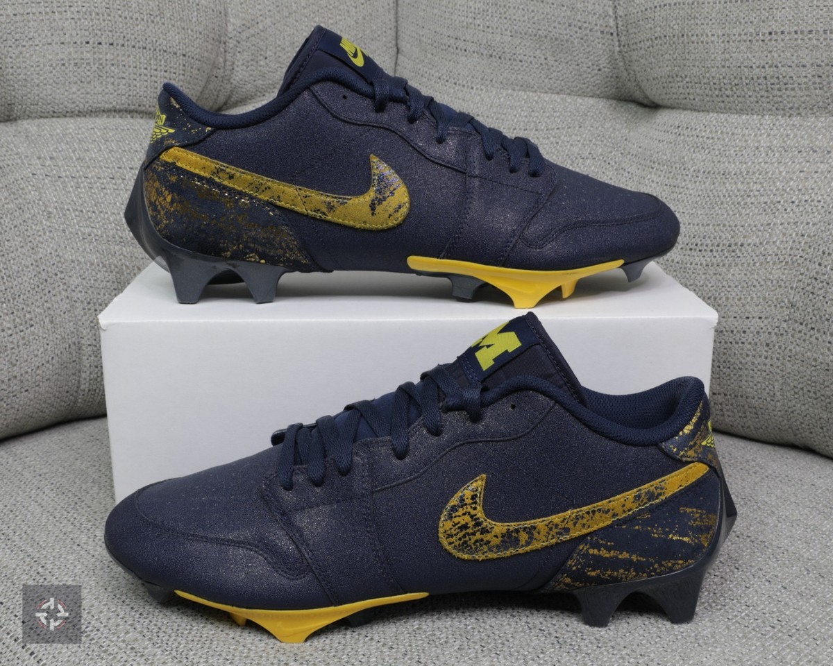 Jordan 1 Vapor Edge Michigan Player Exclusive PE Nike Football