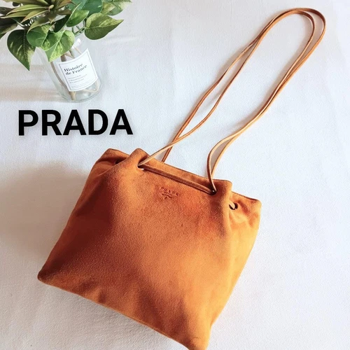 Sac à bandoulière en cuir PRADA authentique marron moyen femme Italie 116223