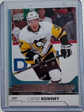 2017-18 Upper Deck Carter Rowney Young Guns #243 UD Series 1 Rookie