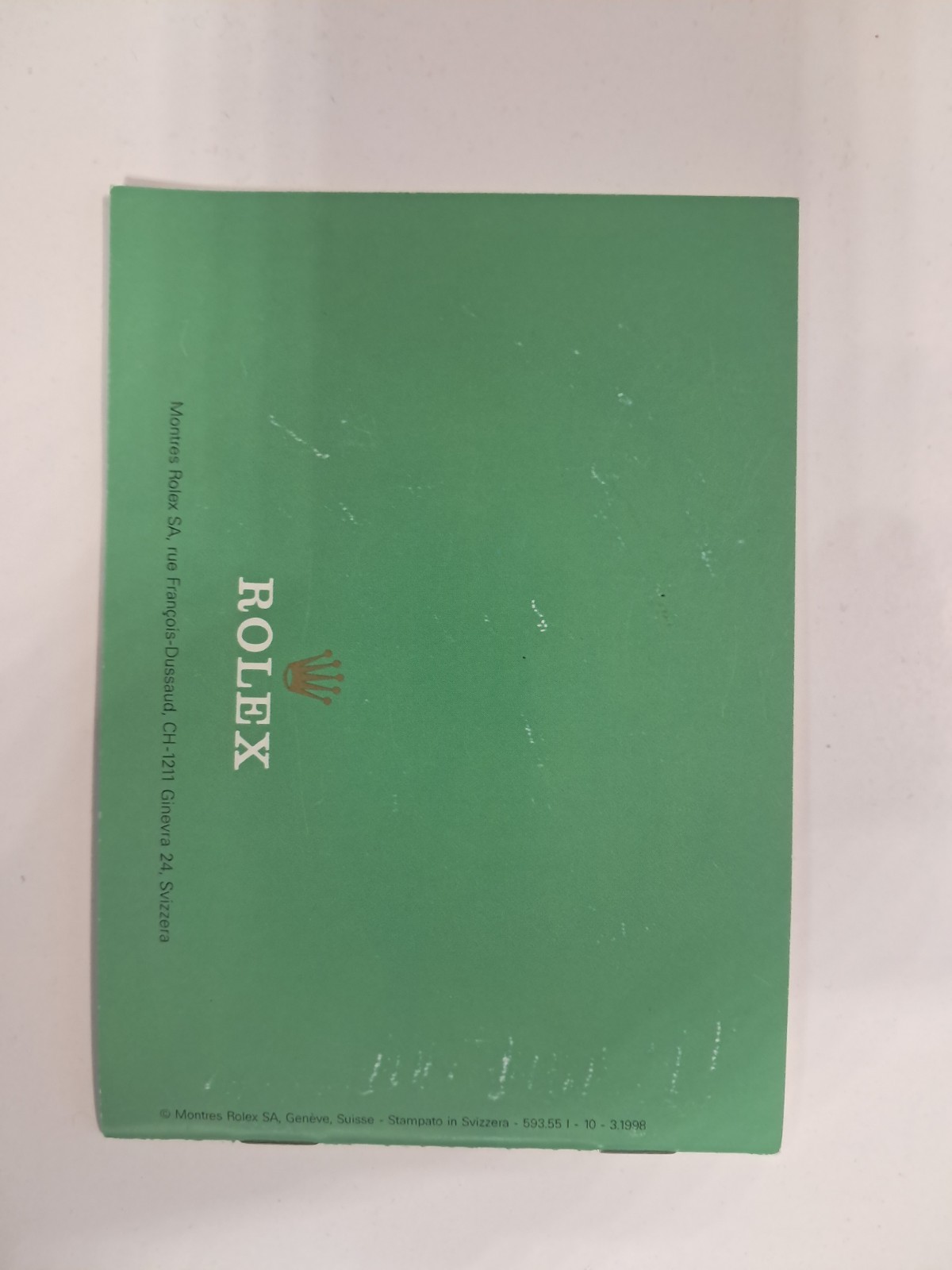 Rolex Orologio libretto Istruzioni booklet datejust 1998 Italiano 593.55 Watch foto 2