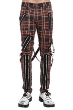 Tripp NYC Mens Bondage Punk Pants Black Plaid - Bondage Pants, Grunge, Punk