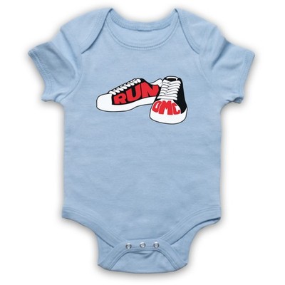 RUN DMC HIP HOP SNEAKER SHELL TOE TRIO TURNSCHUHE BABY GROW BABYANZUG GESCHENK