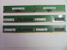 MIXED LOT OF 6 DDR4 8GB RAM MODULES, PC4-2666, KINGSTON/SKHYNIX/MICRON