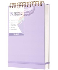 Yoment Top Spiral Notebook, Hardcover Steno Pads, 240 Pages Top Bound Spiral Not