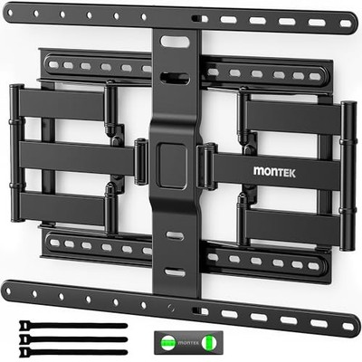 MONTEK ULTRA SLIM TV WALL MOUNT FOR 43-90 INCH TVS | 1.1'' THIN - BLACK