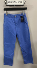 Polo Ralph Lauren Pants Boys 16 Blue Stretch Chino Flat Front Dress Casual