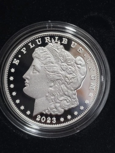 2023 P Silver Morgan Dollar Proof w/ Box & COa