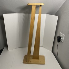 Vintage Wood CD DVD Storage Tower | Holds 44 Discs Freestanding 33”