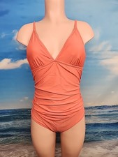 NWT Cupshe Womens One Piece Swimsuit Size Large Peach Color