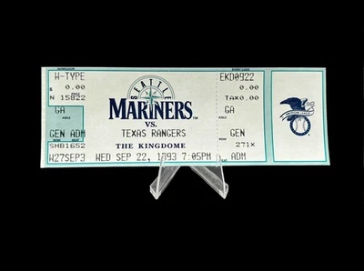 1993 Nolan Ryan Final Game Final Pitch September 22, 1993 Full GA Ticket - Image 1 of 3