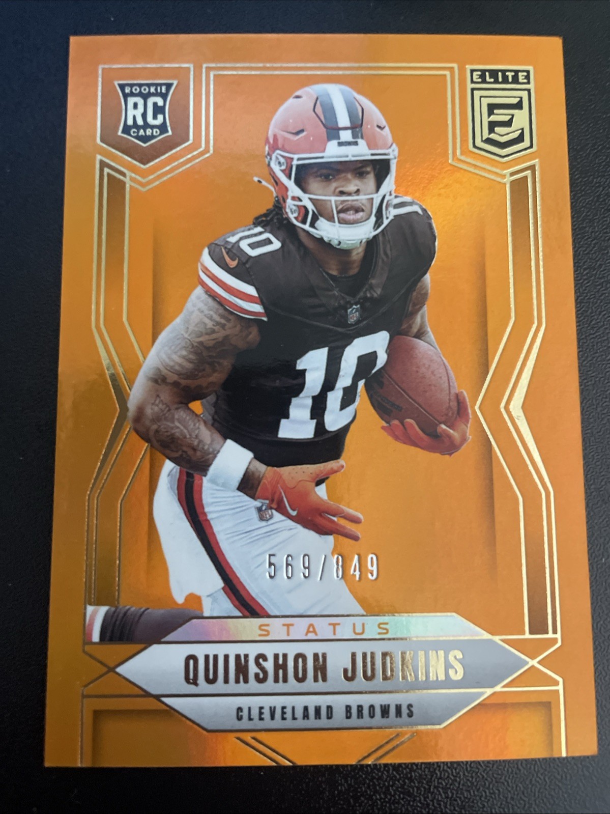 2025 Panini Donruss Elite - Rookies Quinshon Judkins #121 Orange /199 (RC)