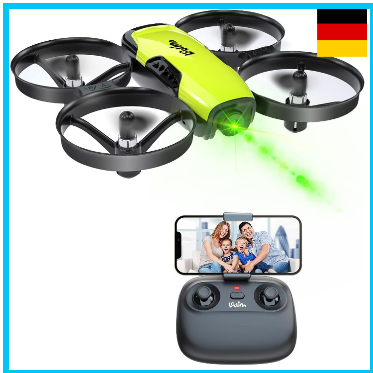 Kinder Drohne mit Kamera Ferngesteuert 21 Min Flugzeit 3 Akkus