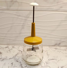 Vintage 1970s Federal Housewares Food Chopper W/ Glass Base & Harvest Gold Lid — photo 1