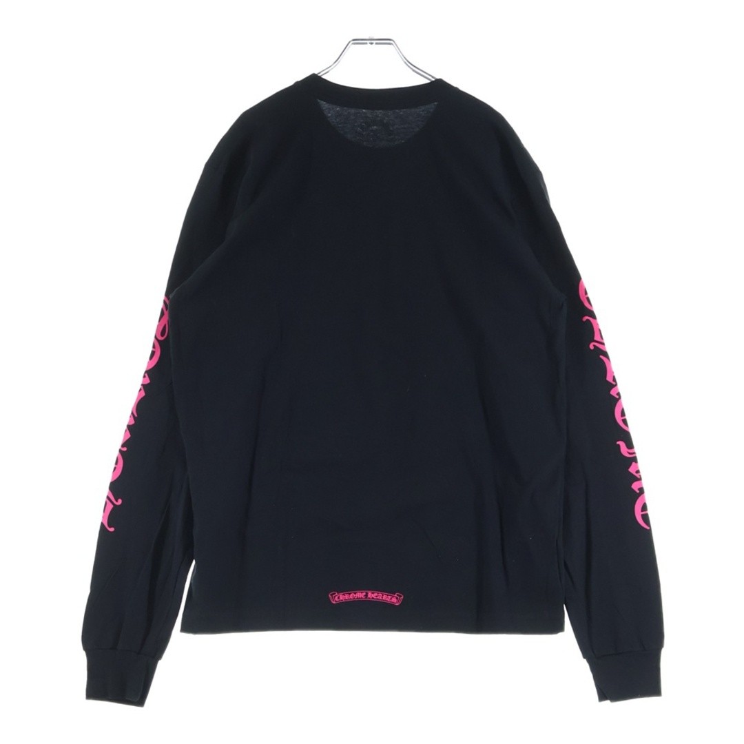 CHROME HEARTS CH L S 1 Neck Logo Print Long Sleeve Cut Sew T-shirt Black Used 89 thumbnail 2