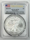 2016-W $1 American Silver Eagle 30th Anniv Lettered Edge PCGS SP70 Burnished