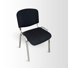 Office Conference Waiting Reception Visitor Stackable Stacking Chair Black