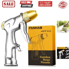 Upgraded Garden Hose Nozzle Sprayer, 100% Heavy Duty Metal Handheld Water Noz...