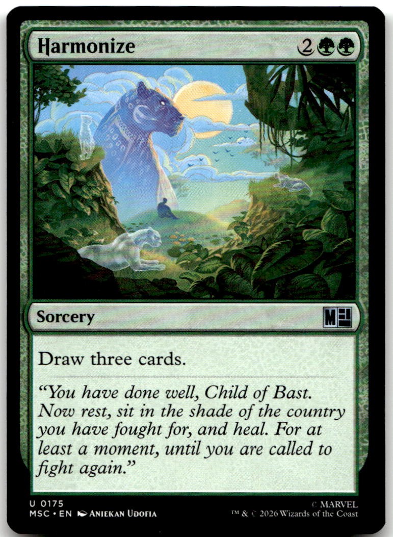 Harmonize 175 Uncommon Commander: Marvel Super Heroes Magic: The Gathering NM