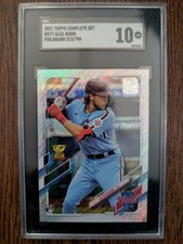 ALEC BOHM 2021 Topps Complete Set FOILBOARD /790 SGC 10 RC Rookie Card