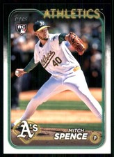 2024 Topps Update #US28 Mitch Spence RC Oakland Athletics 57194
