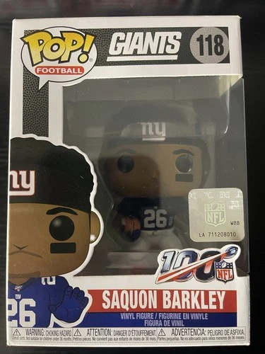 Funko Pop! Vinyl: Saquon Barkley #118 - NY Giants - NFL - Blue Jersey