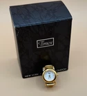 ⌚ Vintage Timex Gold Tone Ring Watch w/ Box Quartz Faux Pearl Dial