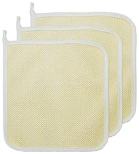 3 pcs/Set Dual-Sided with Soft Weave Exfoliating Scrub and Soft Terry Cloth T...