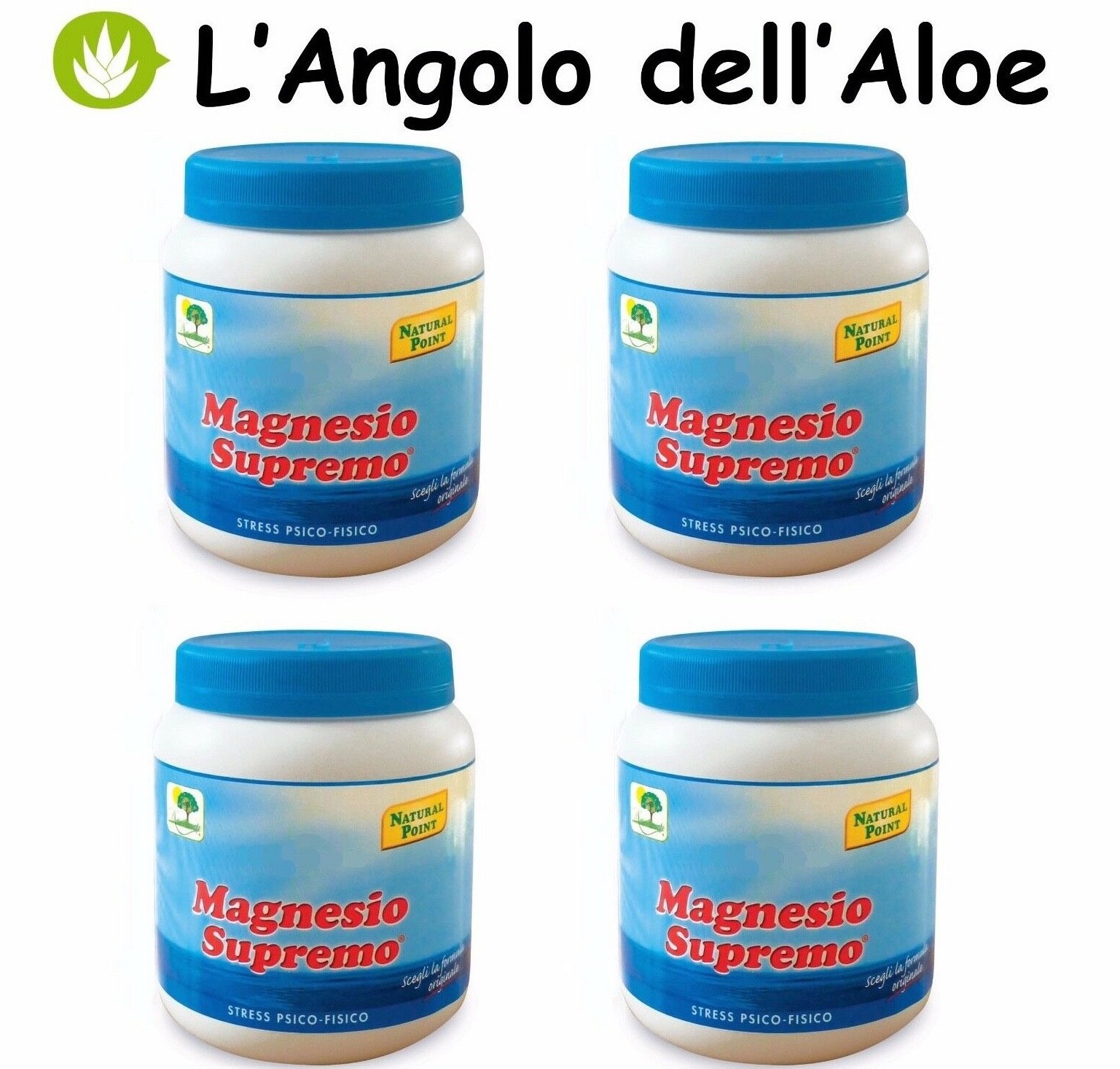 MAGNESIO SUPREMO NATURAL POINT - 4 confezioni da 300g 