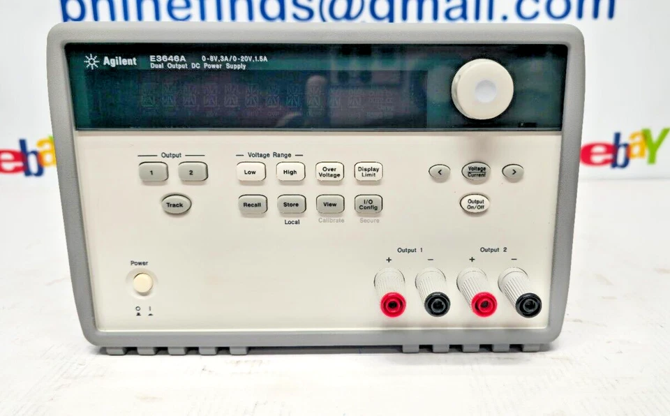 Fuente de alimentación DC de doble salida Agilent E3646A 0-8V, 3A; 0-20V, 1,5A Foto 2 de 4