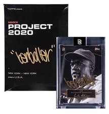 Topps Project 2020 #377 Jackie Robinson by Ben Baller GOLD AUTO 1/5 Beckett COA.