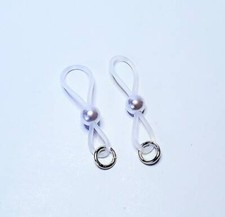 Pearl Lingerie Non-Pierced Nipple Noose Jewelry Erotic Fake Nipple Rings Clamps