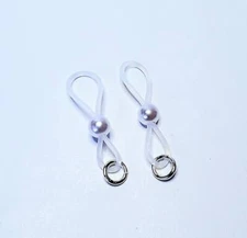 Pearl Lingerie Non-Pierced Nipple Noose Jewelry Erotic Fake Nipple Rings Clamps