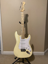 King 6 String Electric Guitar Yellow 
