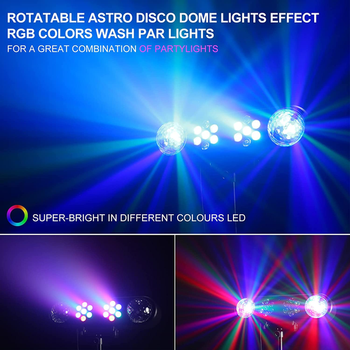 DJ Lights with Stand Telbum Party Bar Mobile Stage Light Set Sound Activated - Picture 5 of 14