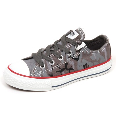 E3820 sneaker bimbo grey CONVERSE ALL STAR scarpe mimetico shoe kid boy