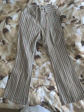 Levis for Gals Big E Striped Snap Button Pants Size 9 Never Worn Vintage 1960s