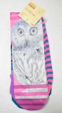 No Boundaries Socks - 4 Pair Low-Cut Owl Women's New Size 4 - 10