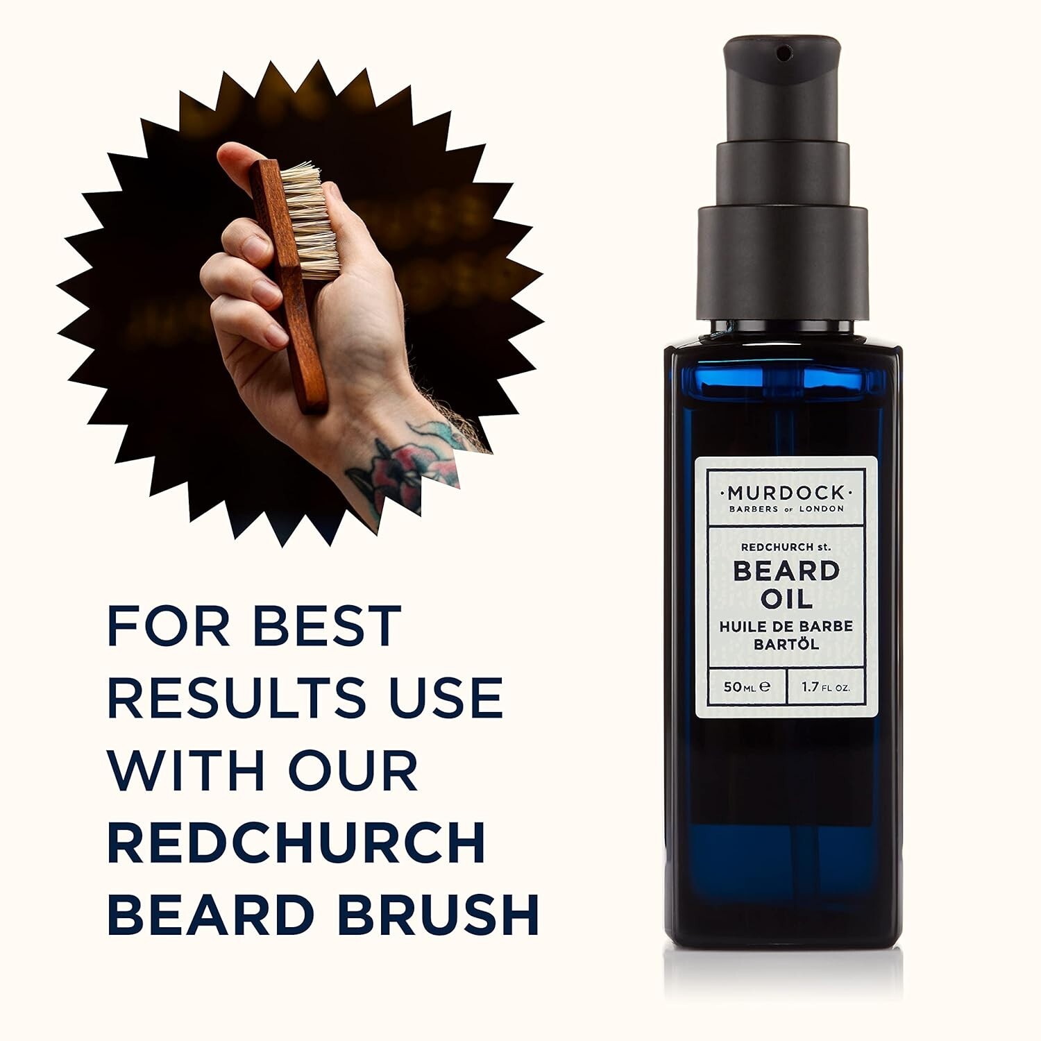 Murdock London Beard Oil for Men - Natural Scent Beard Oil for Healthy growth