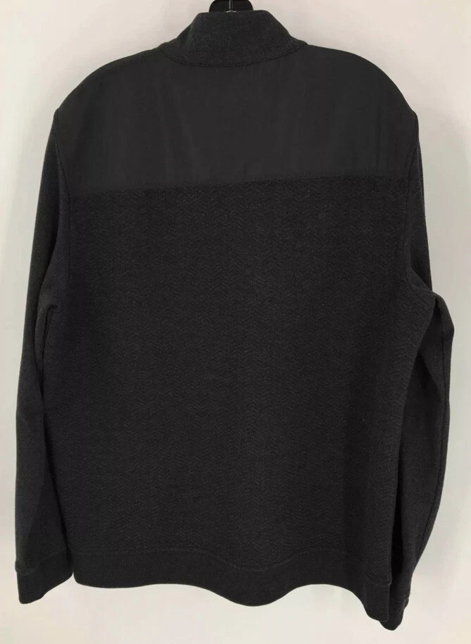 Ted Baker London Mens Sweater Jacket Gray Full Zip Cotton Blend